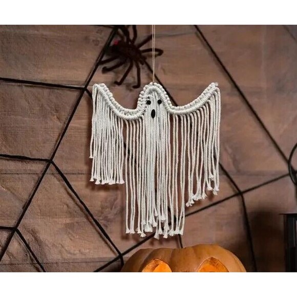 Halloween Hanging White Ghost Rope String‎ Wall Decor Fall Spooky Decora… - Picture 2 of 3